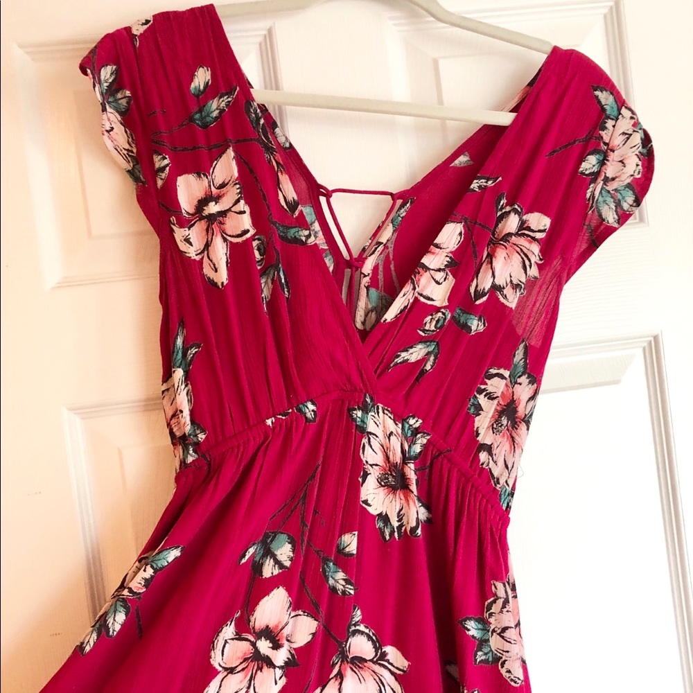 Floral print maxi dress